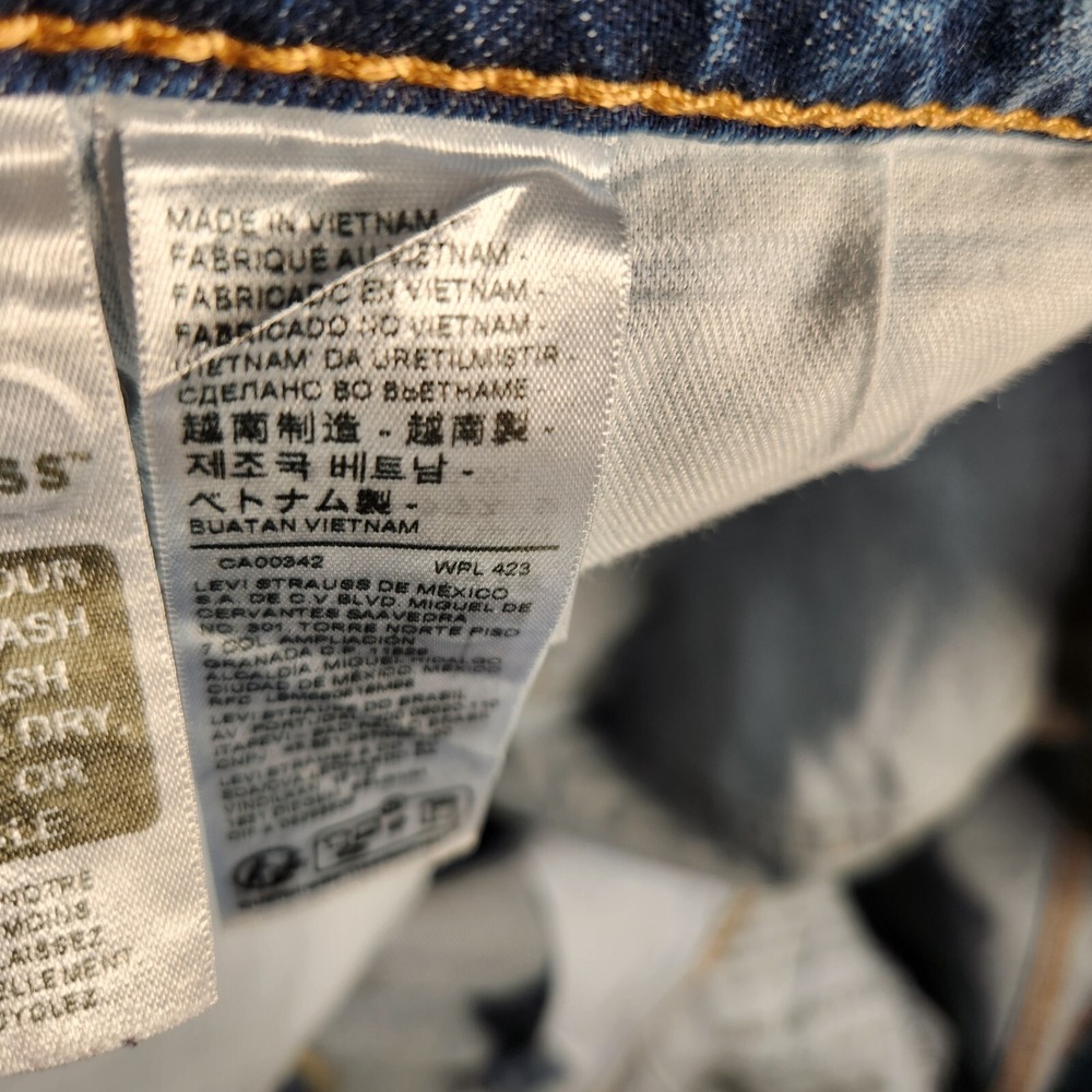 Levi's 541‎ Jeans Men's 42X30 (Tag 40X30) Blue Zip Up Straight Wide Leg - Picture 9 of 16